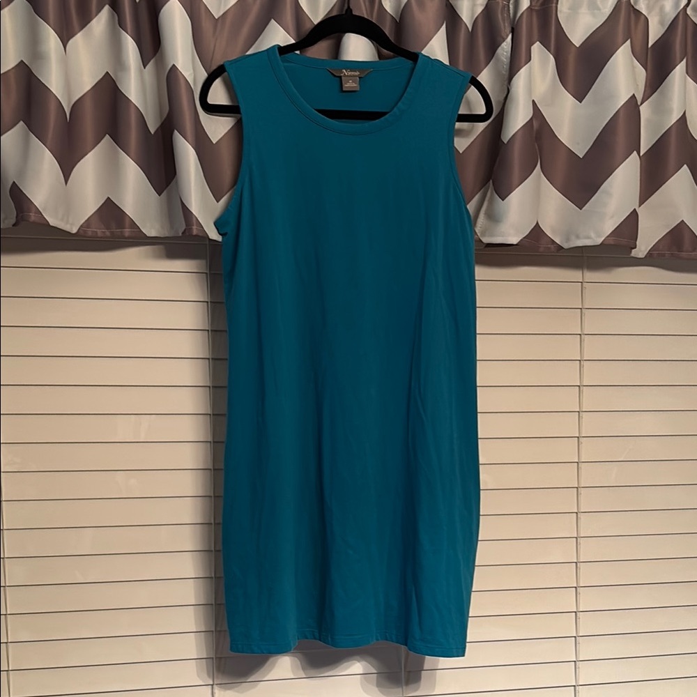 Teal Sleeveless Dress